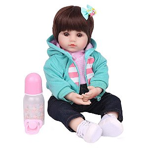 BONECA BEBE REBORN LAURA BABY BRENDA 18