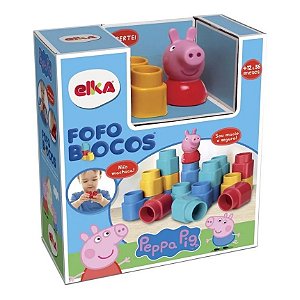 FOFO BLOCOS 15 PEÇAS - PEPPA PIG