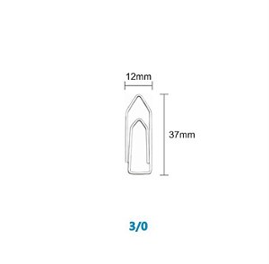 CLIPS GALV. BACCHI 3/0 L.LEVE C/50(E)