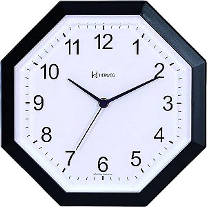 RELOGIO HERWEG PAREDE OCTAGONAL 6662 CORES(E)
