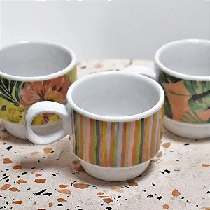 CANECAS EMPILHAVEIS (3UN.) - TROPICAL