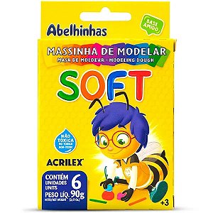 MASSINHA SOFT CONJ.C/6CORES