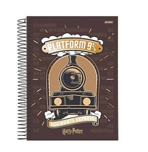CADERNO ESPIRAL UNIV CD 1X1 96FLS HARRY POTTER FSC