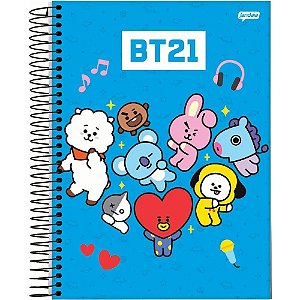 CADERNO ESPIRAL UNIV CD 10X1 160FLS 04/PT BT21 FSC