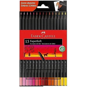 ECOLÁPIS SUPERSOFT 15 CORES QUENTES FSC