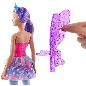 GJK00 BARBIE DREAMTOPIA FADA CABELO LILAS
