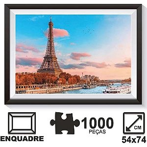 Q. CABECA 1000 PCS - TORRE EIFFEL - PREMIUM