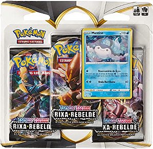 JGS BRINQ CARTON-POKEMON EE2- BLISTER TRIPLO - RIXA REBELDE