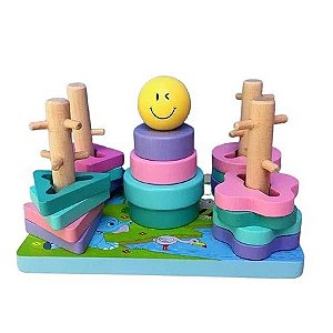 ARAMADO DIVERTIDO CORES E FORMAS MDF UN SORTIDO