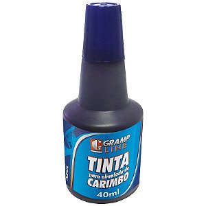 TINTA CARIMBO 40ML GRAMP LINE AC-20 AZUL(E)