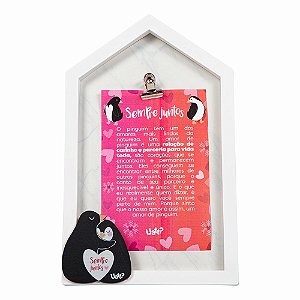 PORTA - RETRATO CLIP - AMOR DE PINGUIM