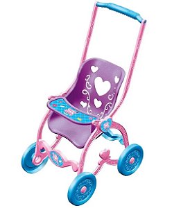 MAMI BABY CARRINHO DE BONECA ROSA, AZUL