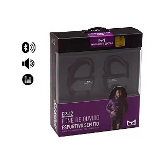 FONE ESP. MOD. EP-12 PRETO/CINZA MARCA: MAKETECH