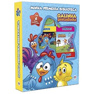 69560 GALINHA PINTADINHA MINHA PRIMEIRA BIBLIOTECA COM 6 LIVROS