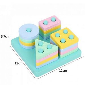 ENCAIXE DIVERTIDO FORMAS E CORES 17PC MDF UN SORTIDO 2