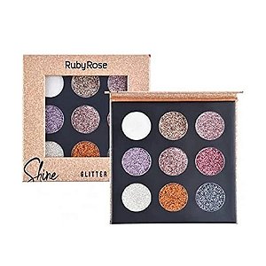 HB 8407-G - PALETA DE SOMBRAS SHINE DOURADA RUBY ROSE