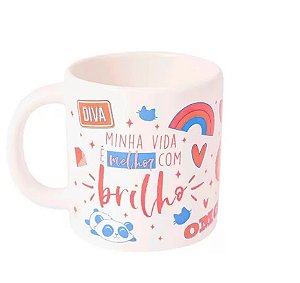 CANECA CILINDRICA 330ML - COISAS QUE AMAMOS BRILHO
