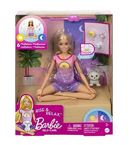 HHX64 BARBIE MEDITE COMIGO DIA E NOITE COM PET