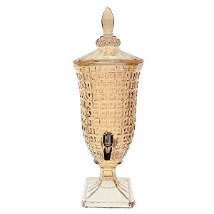 SUQUEIRA CHEVALIER EM CRISTAL ECOLOGICO COM PE 2L COR AMBAR