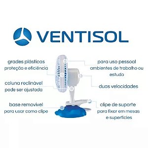 VENT MESA VENTISOL MINI20 AZ/BR 127V N