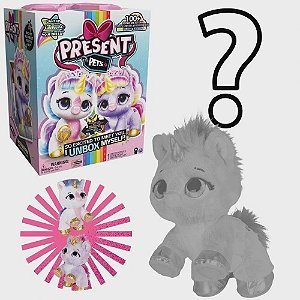 PRESENT PETS - UNICORNIO C/SONS E ACOES 25CM.