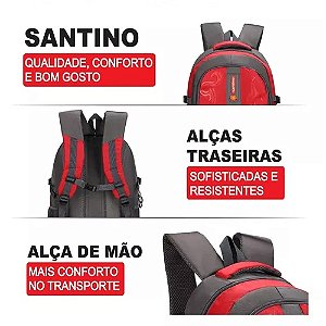 MOCHILA CAMPING NOTEBOOK  PATAGONIA POLIESTER SANTINO - SAN92U COR: VERMELHA