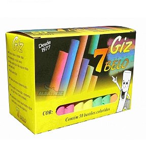 GIZ ESC. SETE BELO PLASTIF. COLOR 50UN