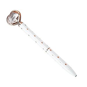 CANETA CORACAO DIAMANTE