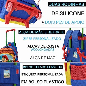 MOCHILA COM RODAS AZUL UN