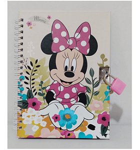 DIARIO C/CADEADO LIC 13X18 48FL UN MINNIE