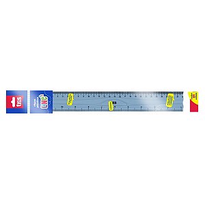 REGUA PLASTICA TRIS 30CM