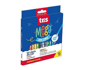 LAPIS COR MEGA SOFT JUMB 12COR APONTCJTO