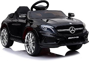 MERCEDEZ-BENS 12 V COM 2 MOTORES E CONTROLE REMOTO -- PRETO