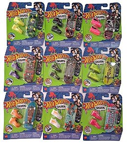 HGT46 HOT WHEELS SKATE DE DEDO COM TENIS