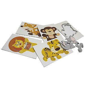 MEU LIVRO-BOX COM QUEBRA-CABECA: ANIMAIS DA FLORESTA