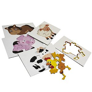MEU LIVRO-BOX COM QUEBRA-CABECAS: ANIMAIS DA FAZENDA