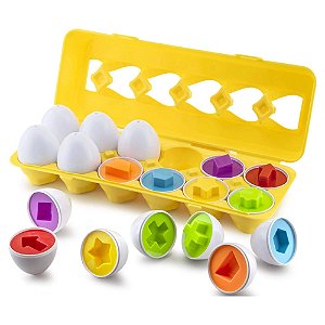 JOGO DOS 12 OVOS CORES E FORMAS - 48/24/1