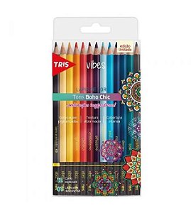 LAPIS COR TRIS VIBES BOHO 12COR LÁPIS6B