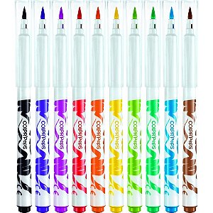 CANETA HIDROGRAFICA COLORPEPS BRUSH 10 CORES