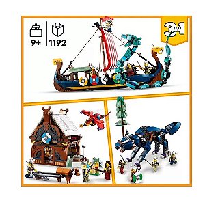 NAVIO VIKING E A SERPENTE DE MIDGARD