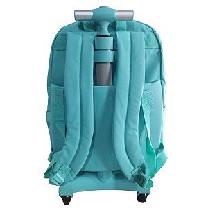 MOCHILA COM RODAS TURQUESA
