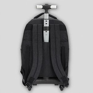 MOCHILA COM RODAS PRETO