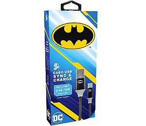 CABO USB-A USB-C 1,5M 5+ BATMAN