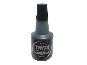 TINTA CARIMBO 40ML GRAMPLINE AC-20 PRETA(E)