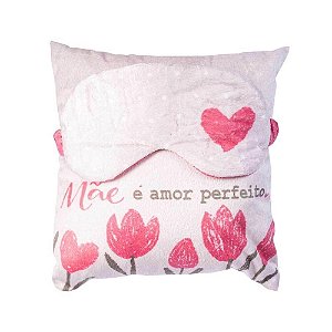 ALMOFADA COM TAPA OLHOS - AMOR PERFEITO
