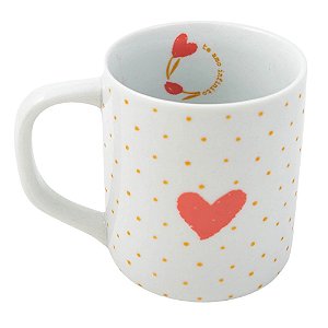 CANECA CILINDRICA - AMOR PERFEITO