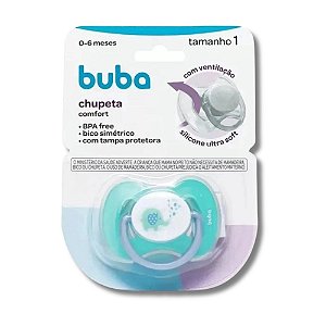 CHUPETA BUBA COMFORT TAM.1 ELEFANTINHO AZUL