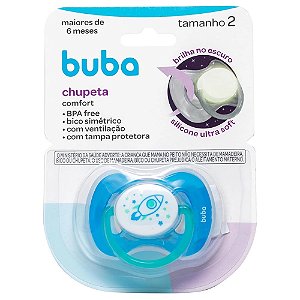 CHUPETA BUBA COMFORT TAM.2 NOTURNA FOGUETE