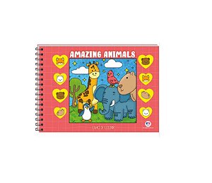 LIVRO INF. COLORIR C. CULTURAL AMAZING ANIMALS(E)