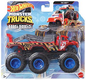 HWN86 HOT WHEELS MONSTER TRUCKS CAMINHOES REBOQUE SURP 1:64 SORT
